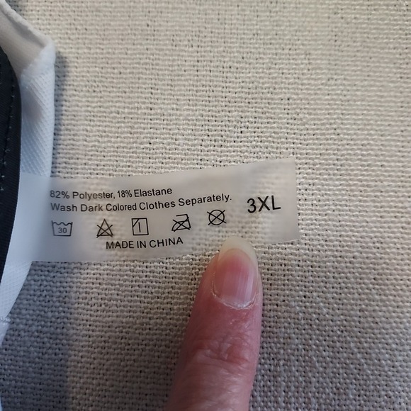 NWOT Women's 3XL Bathing Suit Swim One Piece Swimsuit Black Multi Pink - Picture 6 of 9